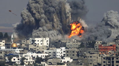 이스라엘,가자지구 최대규모 공습