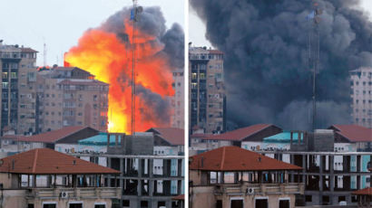 [사진] 폭격에 사라진 13층 아파트
