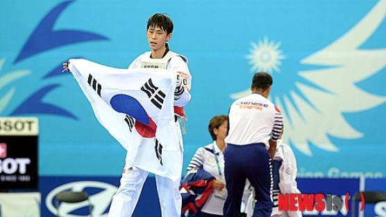 남자 태권도 김태훈 금메달…한국 金 6개로 마감