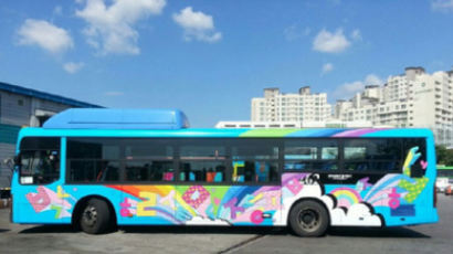 타요 버스 한글날 기념 "한글 디자인 버스 타요" 