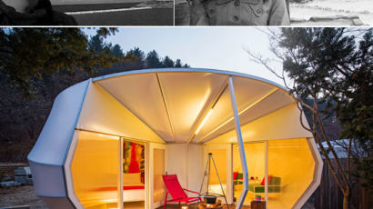 젊은 건축가 부부 심희준·박수정이 설계한 글램핑 텐트 