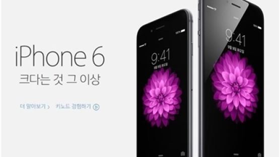 애플 아이폰6·아이폰6플러스 31일 국내판매, 커진 크기만큼 오른 가격…얼마인지 보니