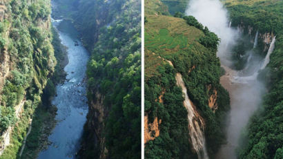 지구의 가장 아름다운 상처라고 불려지는 중국의 마령하 대협곡. 