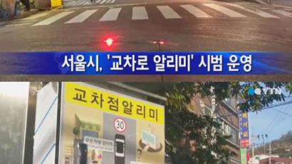 교차로 바닥 서행 신호등, 서울시에서 실시…"사고 예방 위한 신기술 도입"