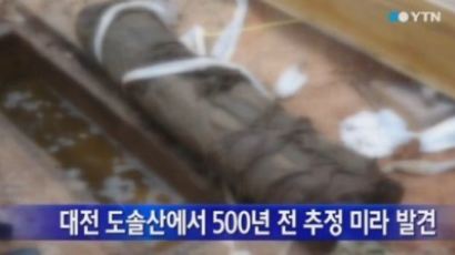 대전 도솔산 500년 전 미라 발견돼…묘의 주인은 어떤 인물?