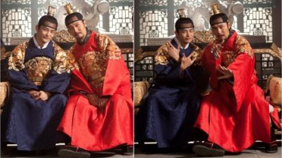 '왕의 얼굴' 이성재-서인국, 장난기 넘치는 사진 공개…"귀여운 아빠와 아들"