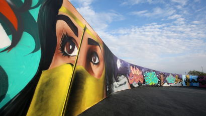 [사진] 아랍에미리트 ‘세계에서 가장 긴 벽화’