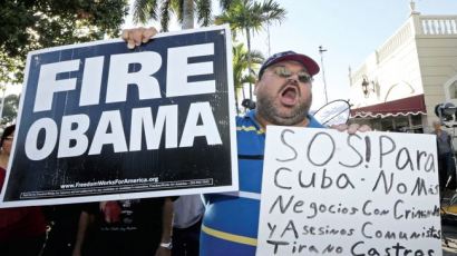쿠바계 많이 사는 마이애미는 '분노의 시위' 