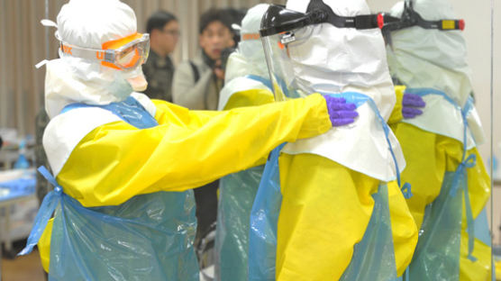 에볼라 구호대 교육 현장 공개