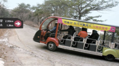 비슬산 천년고찰 대견사, 전기버스로 오른다