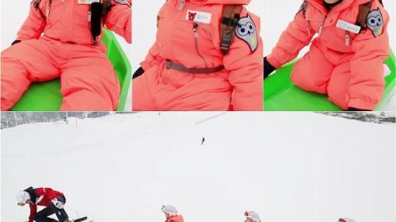 '슈돌' 삼둥이, 스키장 방문…형광색 스키복 '삼둥스텔라'