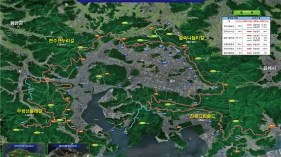 창원 마산 진해 둘레길 통합, 총 142.6km…해안가 비치로드까지 '환상'
