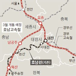 호남Ktx 서대전 정차땐 저속철