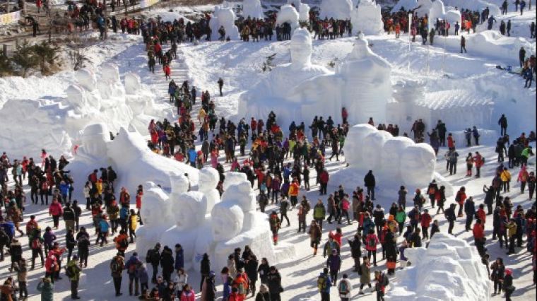 국내 최대규모, 태백산 눈축제 개막