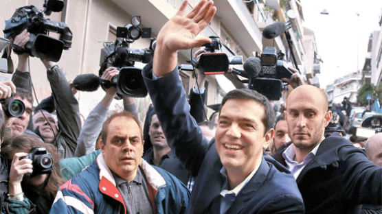 [사진] 그리스 총선 … 급진 좌파 시리자 집권 유력