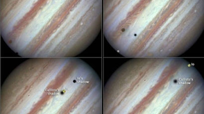 NASA, 목성 '트리플 문' 포착 사진 공개…갈릴레이 위성 다 볼 수 있나