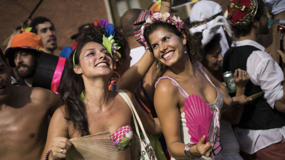 [사진] 카니발 축제 앞둔 브라질, 벌써부터 열기가 가득