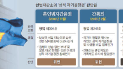 혼빙간음죄 위헌, 간통죄 위헌 … 성매매처벌법은?