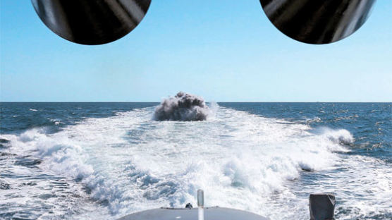 [사진] 잠수함 잡는 폭뢰 … 천안함 5주기 훈련