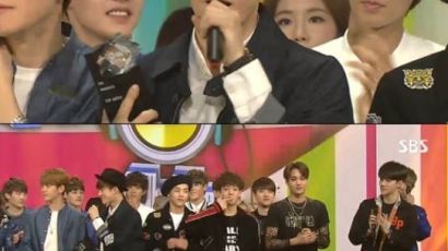 인기가요 엑소, 미쓰에이·레드벨벳 제치고 영광의 1위 차지…총 6관왕 '대단'
