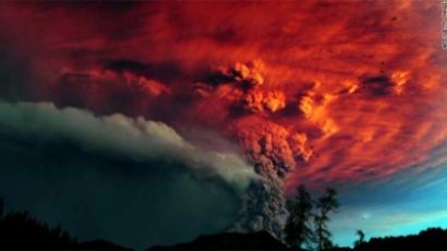 칼부코 화산 폭발 "42년만에 폭발…1500명 주민 긴급 대피령" 아마겟돈 연상(영상)