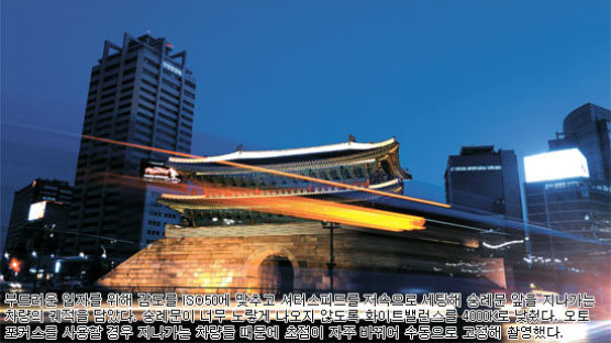 [포토클립] 어떤 카메라길래 … 매끈한 숭례문의 밤
