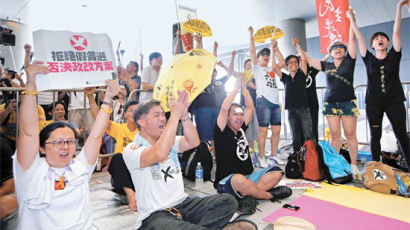 홍콩 입법부, 베이징에 반기 들다