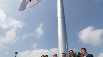 인천공항에 45m 높이 초대형 태극기 설치돼