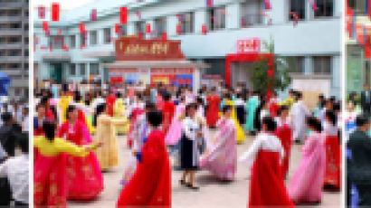 북한의 놀라운 투표율 99.97%…투표 후엔 시내에서 무도회