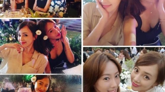 박수진 결혼식 통해 한 자리에 모인 걸그룹 '슈가' 멤버