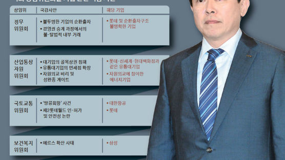 “신동빈 회장 국감 출석 불가피” … 재계, 롯데발 국감 공포