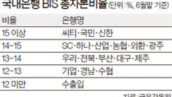 탄탄한 씨티·국민 … 불안한 수출입·수협