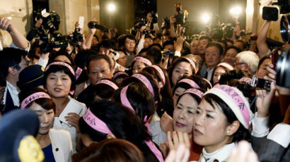 일본 국회 안팎서 “안보법안 결사 반대”