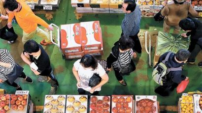 [사진] 추석 일주일 전, 붐비는 해운대 농산물시장