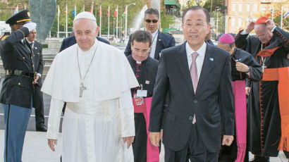 [사진] 교황, 유엔 찾아 연설 