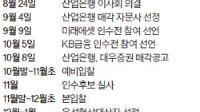 최대 3조원 대우증권 낚아라 … KB·미래에셋 본격 채비