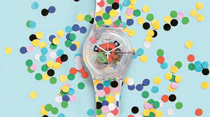 스와치, 이탈리아 디자인 거장 손을 거쳐 예술이 된 시계