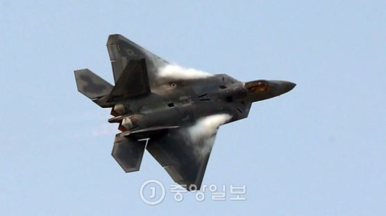 [공군] 현존 최강 전투기 F-22 랩터 시범비행