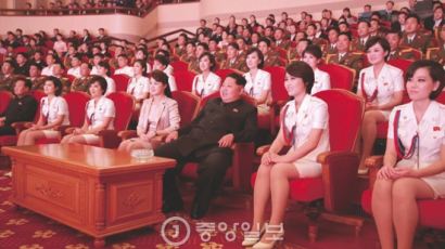 [정치] 북한 김정은,'북한판 걸그룹' 모란봉악단과 공연관람