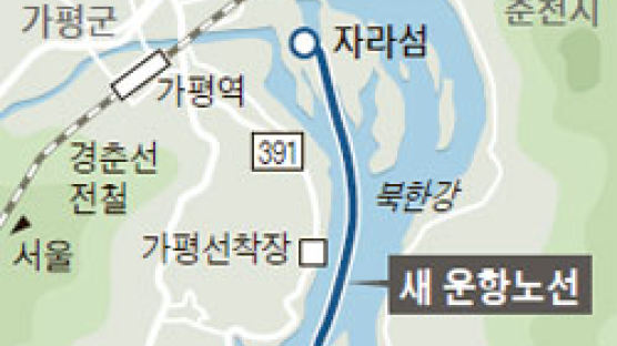자라섬~남이섬 2.2㎞ 북한강 뱃길, 내년 봄 열린다