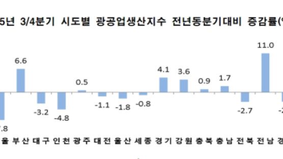 [경제] 업종따라 지역 경기 ‘출렁’…전남·부산 생산↑ 서울·경남↓