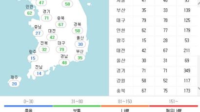 오늘 미세먼지 농도 전국 '보통'…부산, 울산, 전남 제주 '좋음'
