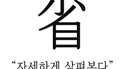 한국고전번역원, 새해 한자 '살필 성(省)' 
