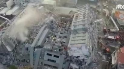 대만 규모 6.4 지진, 17층 아파트 반파…피해 원자탄 2개 폭발과 비슷 