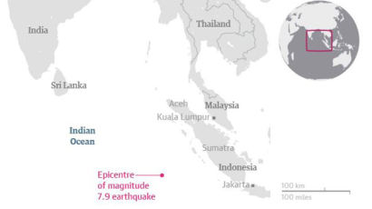 인도네시아 7.9 강진에 '쓰나미 악몽'