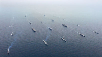 [사진] 한·미 연합 해군 동해서 기동훈련
