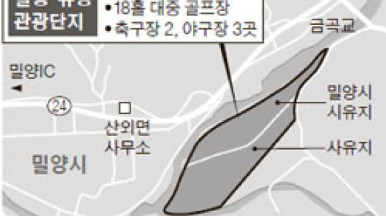 밀양에 94만㎡ 규모 힐링·휴양 관광단지 2020년 문연다