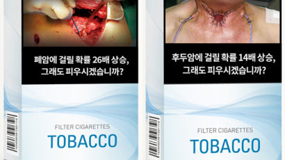 폐암 수술·후두암 환자·임산부 흡연·성기능 장애…'12월 시행' 담뱃갑 경고그림 시안 첫 공개