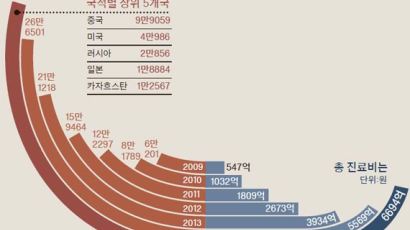 [오늘의 데이터 뉴스] 작년 외국인 환자 30만 명, 1인당 225만원
