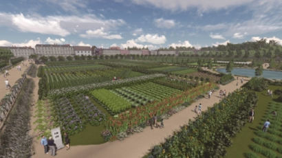 프랑스 베르사유 정원에서 서리태·고추 재배한다